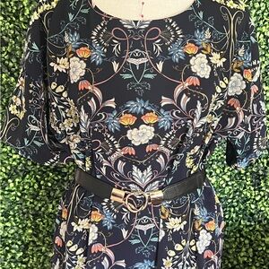 Boohoo size 10 bohemian shirt dress